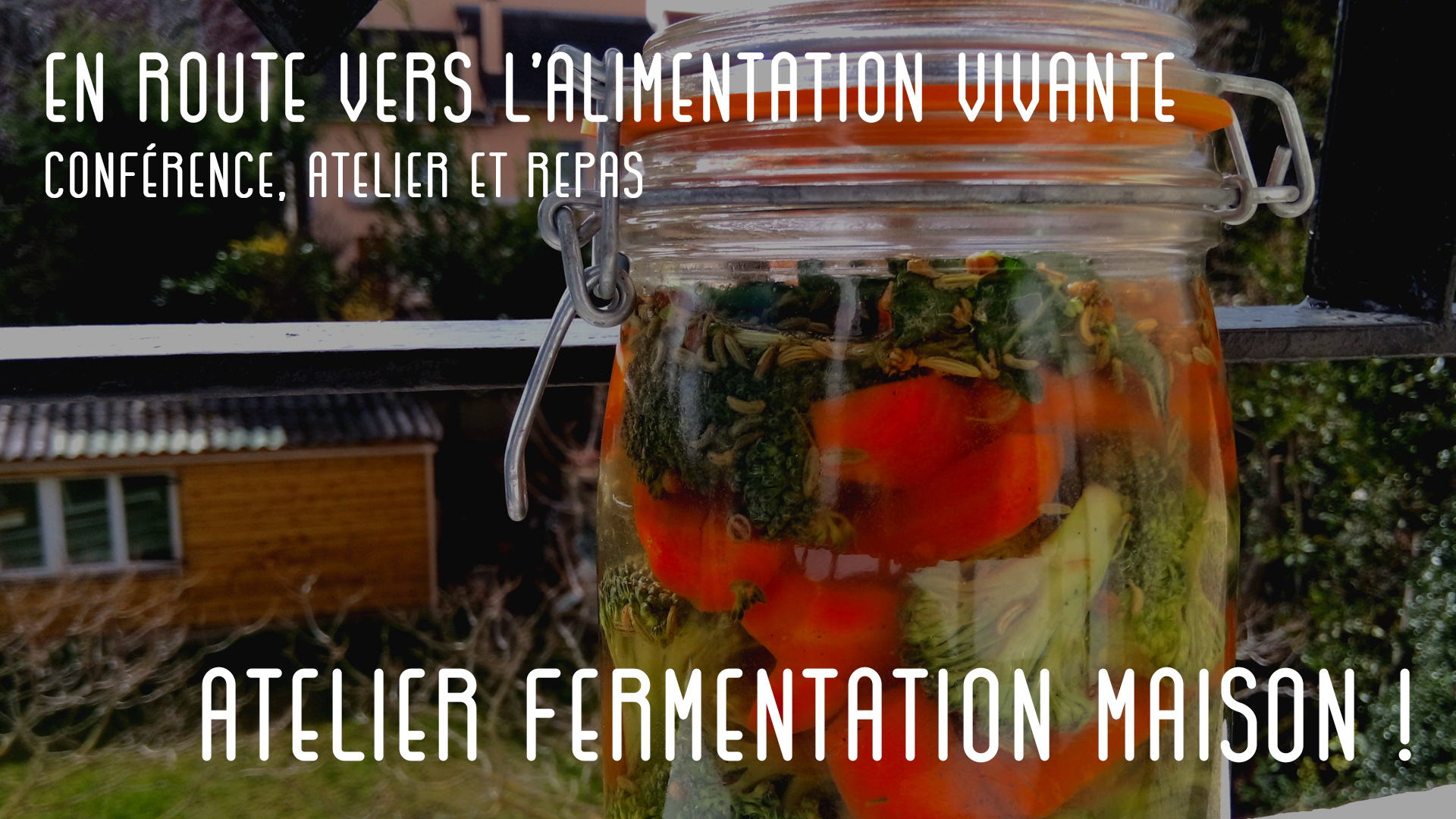 Workshop alimentation vivante : conférence, atelier lacto-fermentation, et bien sûr dégustation !